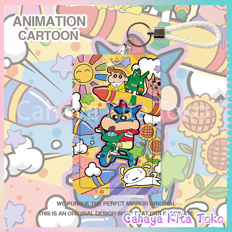 

【Diskon Lebaran】ID CARD HOLDER/SARUNG KARTU/pesanan Hadiah Khusus/SUPPORT HARGA GROSIR/Shin-chan Patchwork Lucu