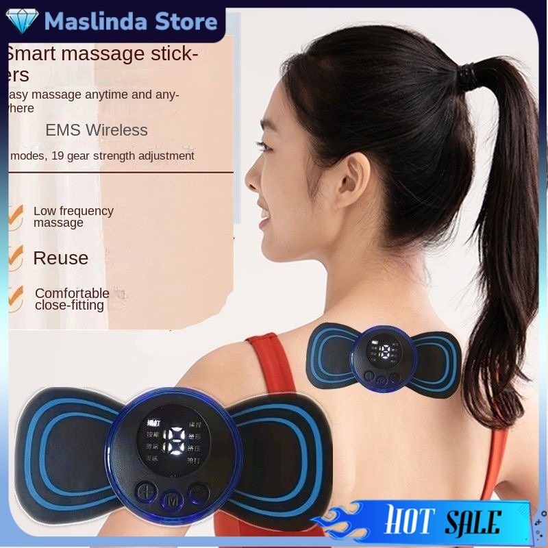 EMS NECK MASSAGER BIO JAPAN 8 Mode Pemijat Leher Pijat Terapi Elektrik