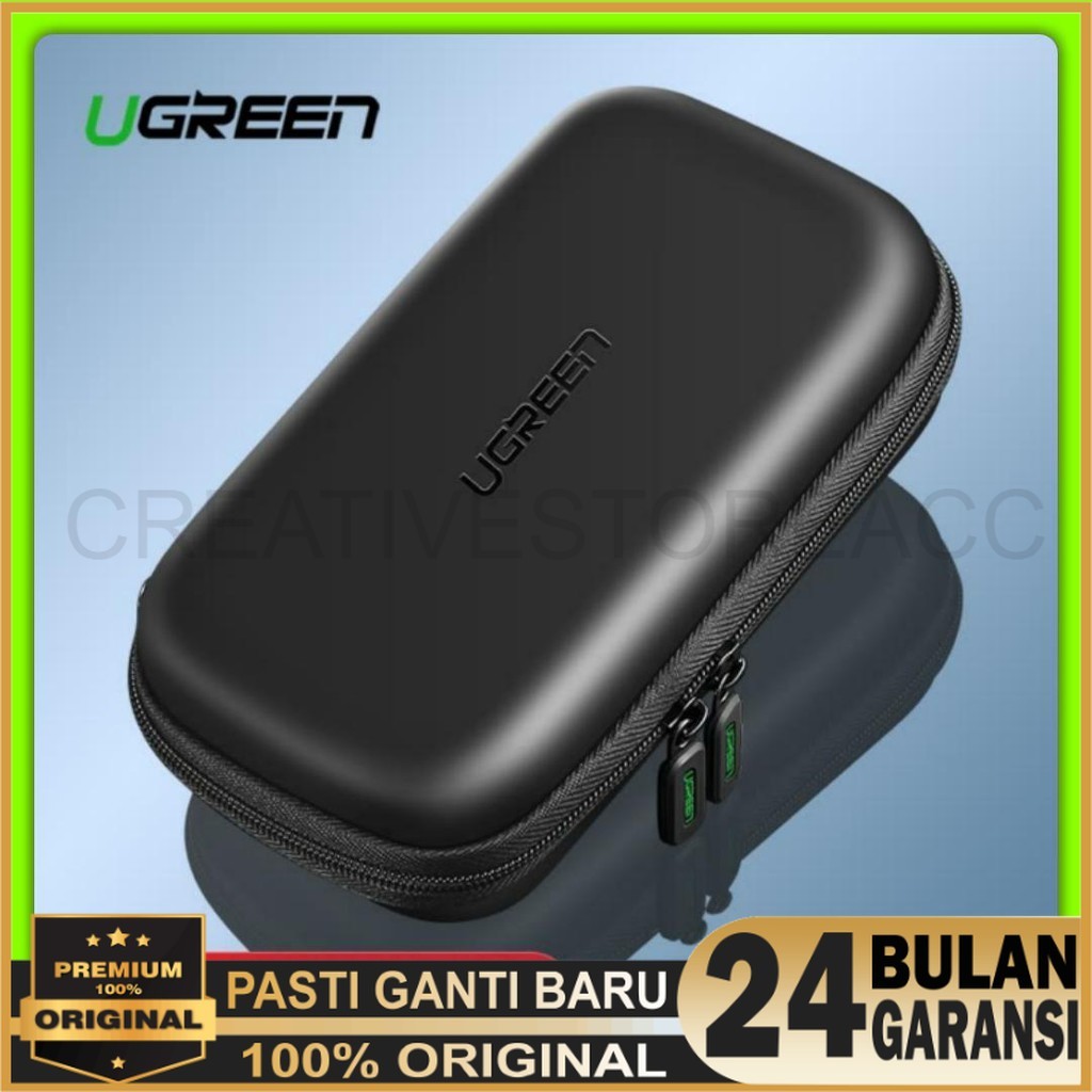 Case Ugreen Small Large Organizer Penyimpanan Aksesoris - Ugreen 50274 40707 Hard Case Eva for HDD
