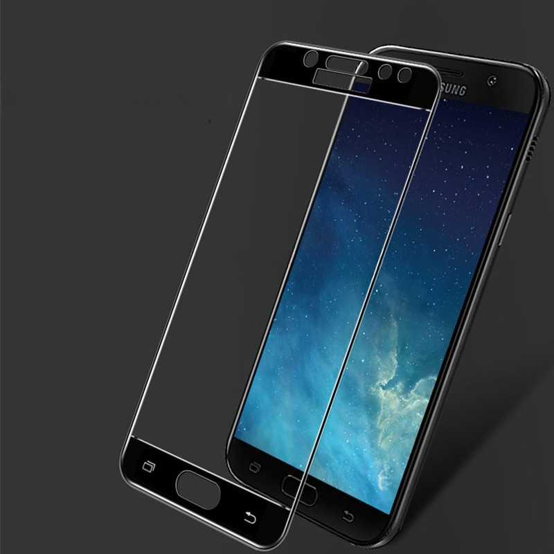TEMPERED GLASS SAMSUNG C9 PRO TEMPERED GLASS FULL COVER #PNEW