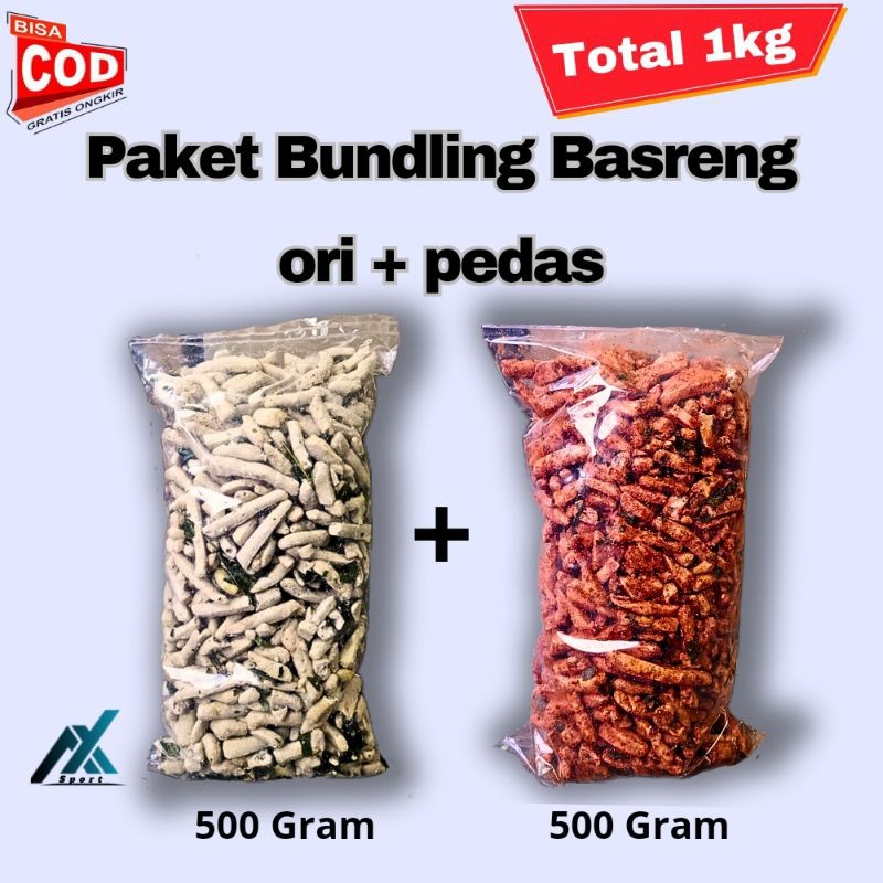 

PAKET BUNDLING BASRENG ORI 500 GRAM + PEDAS 500 GRAM BASRENG PEDAS DAUN JERUK VIRAL