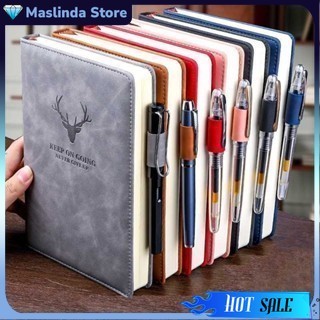 

Buku Catatan Harian Notebook Diary Elegan Cover Kulit Sinsetis 180 Lembar A5 Premium