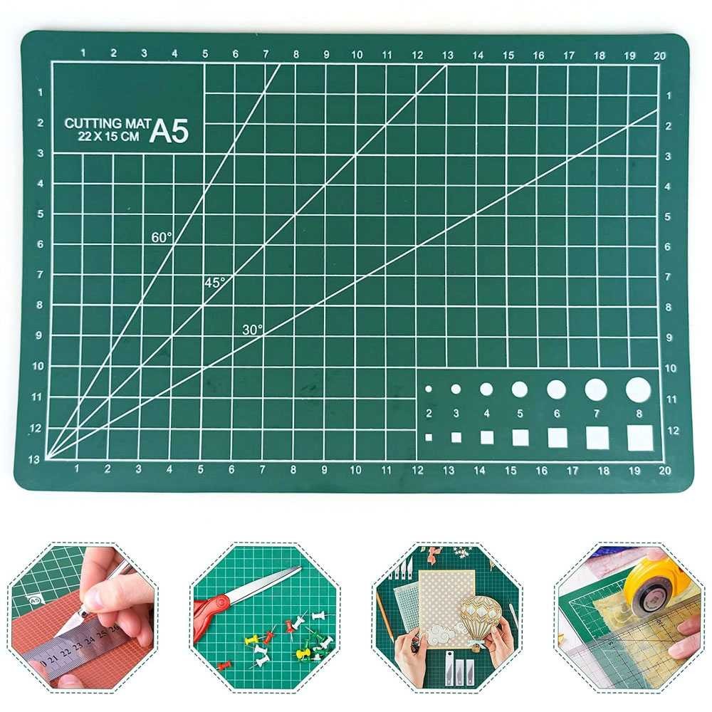 

‼️BISACOD‼️STRSTR HUAN MEI Working Pad Cutting Mat Alas Potong Papan Kerja A5 22x15cm - GKSA4