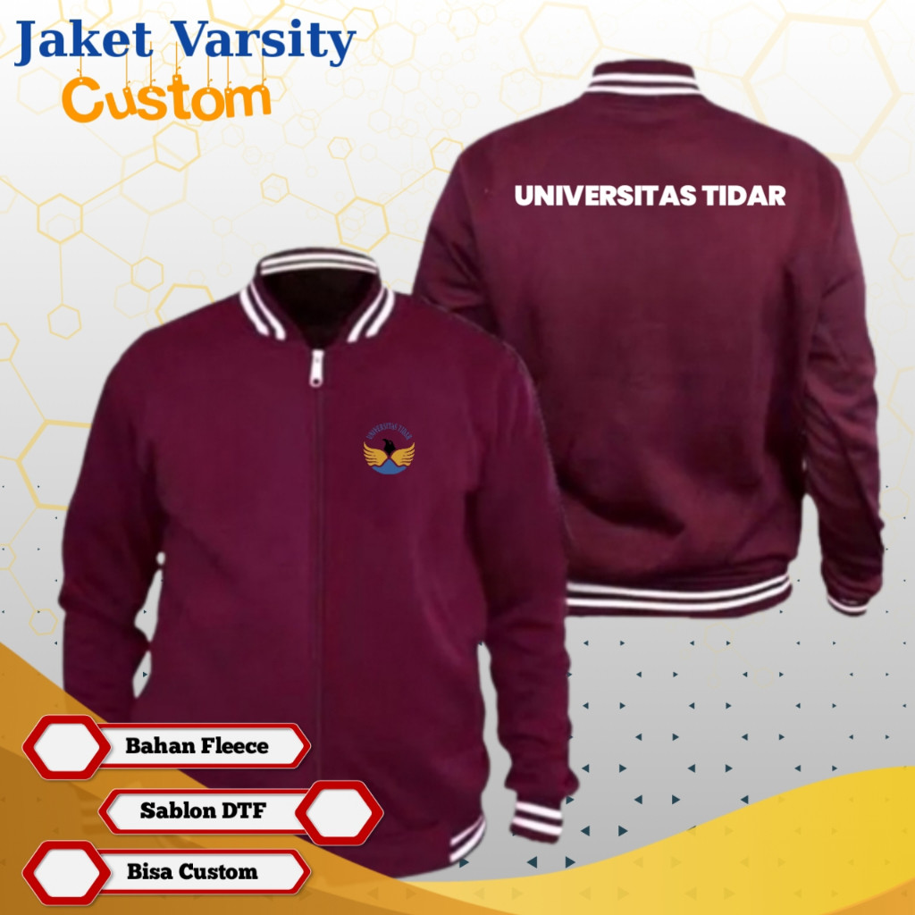 Jaket Universitas Tidar Jaket Varsity Custom UI