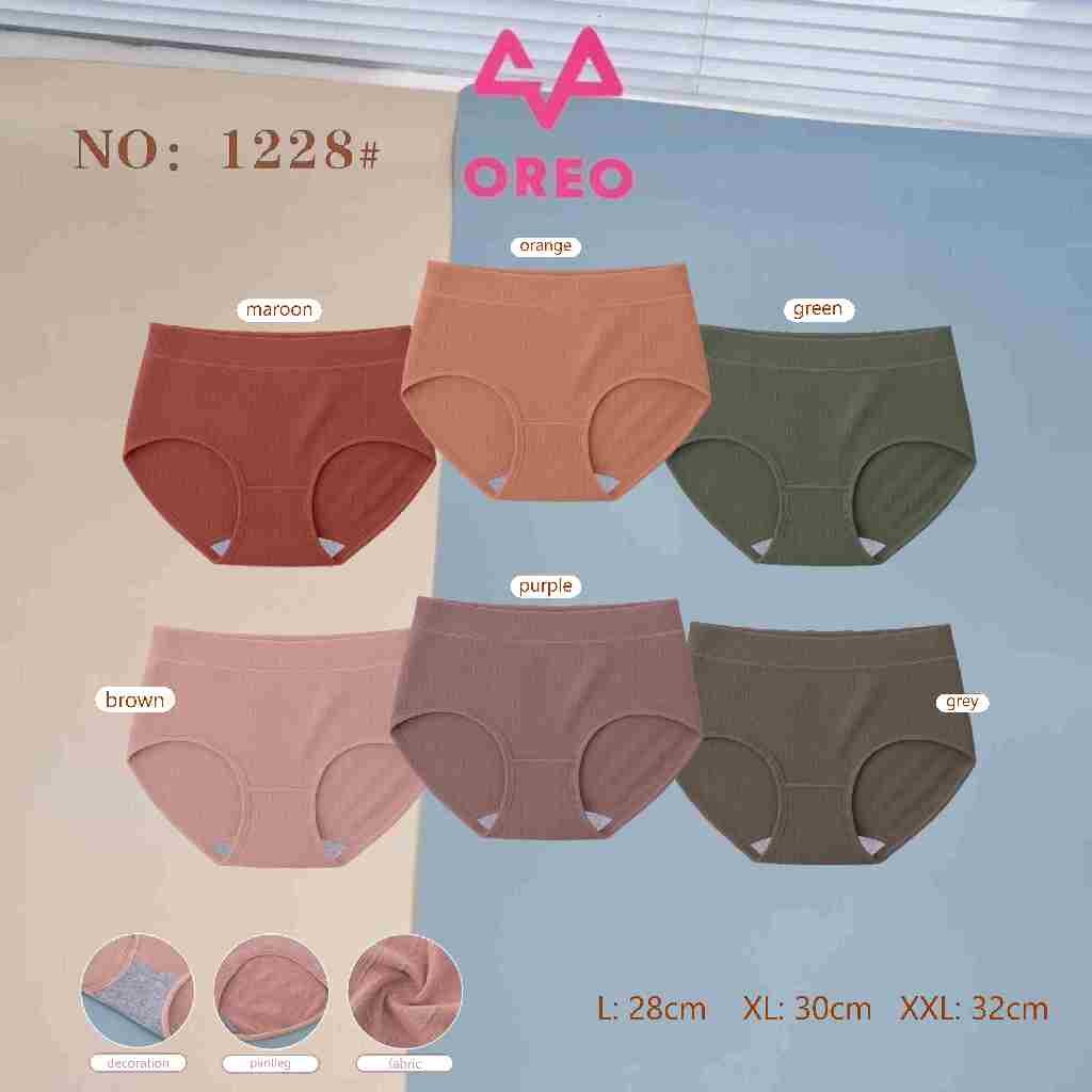 OREO [3PCS] -1228- Celana Dalam Seamless Wanita Premium Quality Seamless CD Wanita