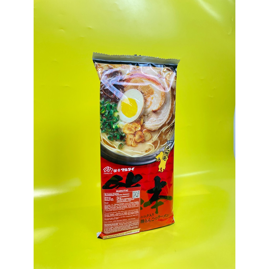 

KONBINI JEPANG - Marutai Kumamoto Tonkotsu Ramen 186gr (Non-Halal)