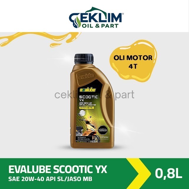 Oli Motor Matic Evalube SCOOTIC YX Synthetic 20W-40 (0,8L)