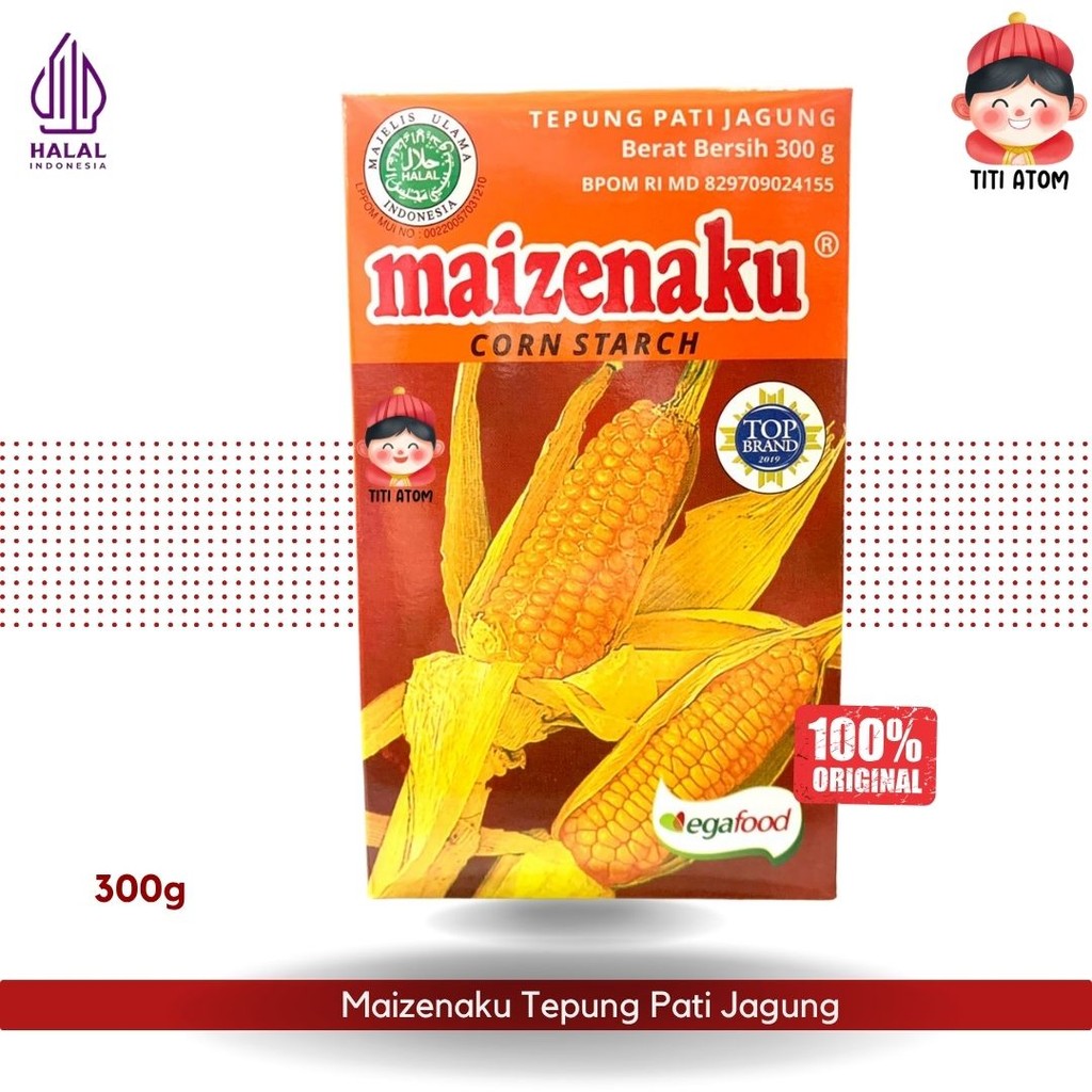 

Maizenaku Corn Starch (Tepung Jagung Maizena) 300g