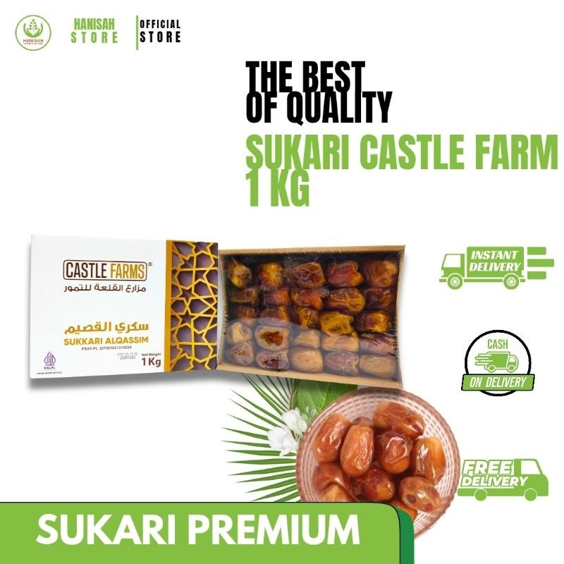 

KURMA SUKARI CASTLE FARM 1KG KURMA ORGANIK 100% TANPA PESTISIDA
