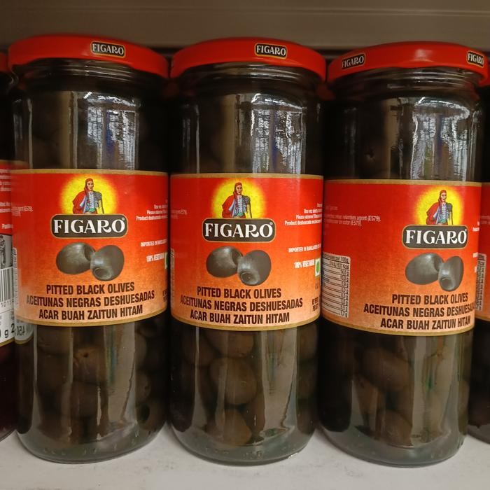 

FIGARO Pitted Black And Kalamata Olives 450 Gram - BLACK OLIVES