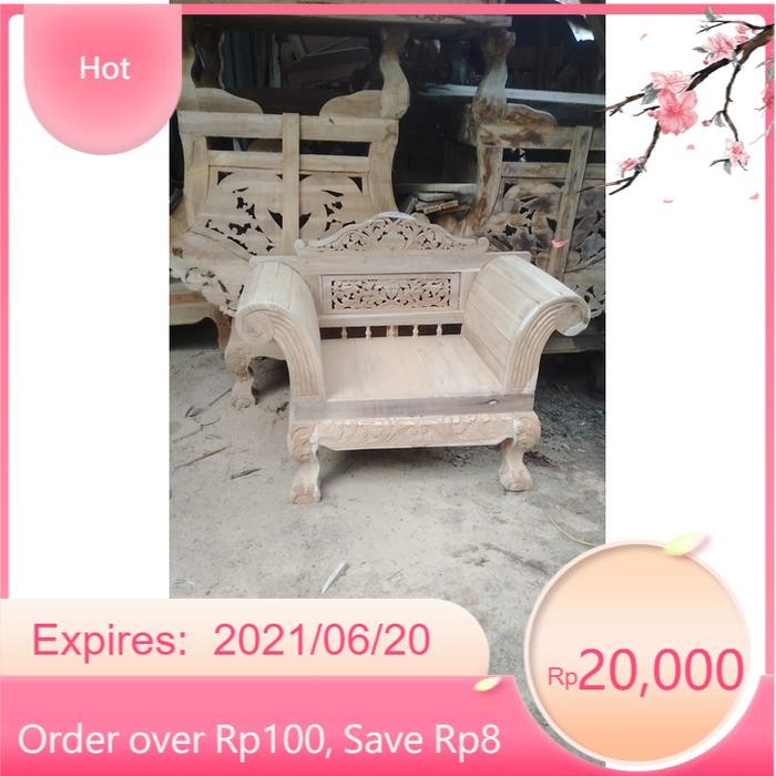 kursi keong model madura termurah dari kayu jatimentah amplasan ukir ukiran gebyog jawa bk  Keris se