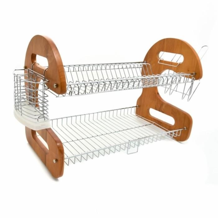 ORI  Krischef Rak Piring Kayu - Original Ace hardware