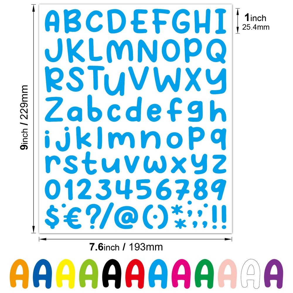

5Pcs 26Self-Adhesive Letters Numbers Alphabet Stickers Mailbox Numbers Sticker for Mailbox, Signs, Home, Cars, Address Number