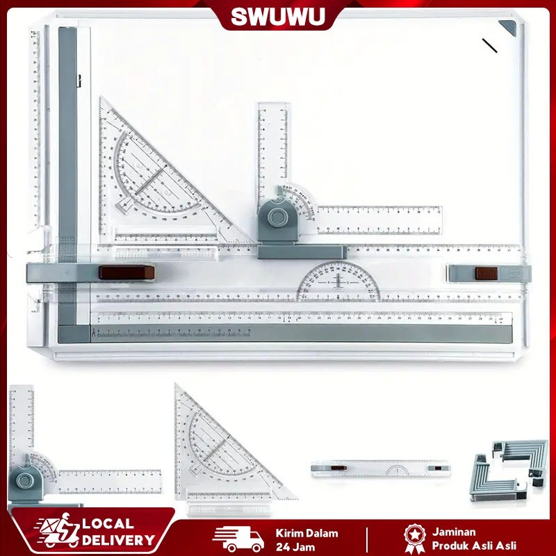 

[BEST SELLER] A3 Professional Drawing Board Table Top Architects Technical Design Drafting Parallel Ruler/Portable Drafting Board Graphic Architectural Table