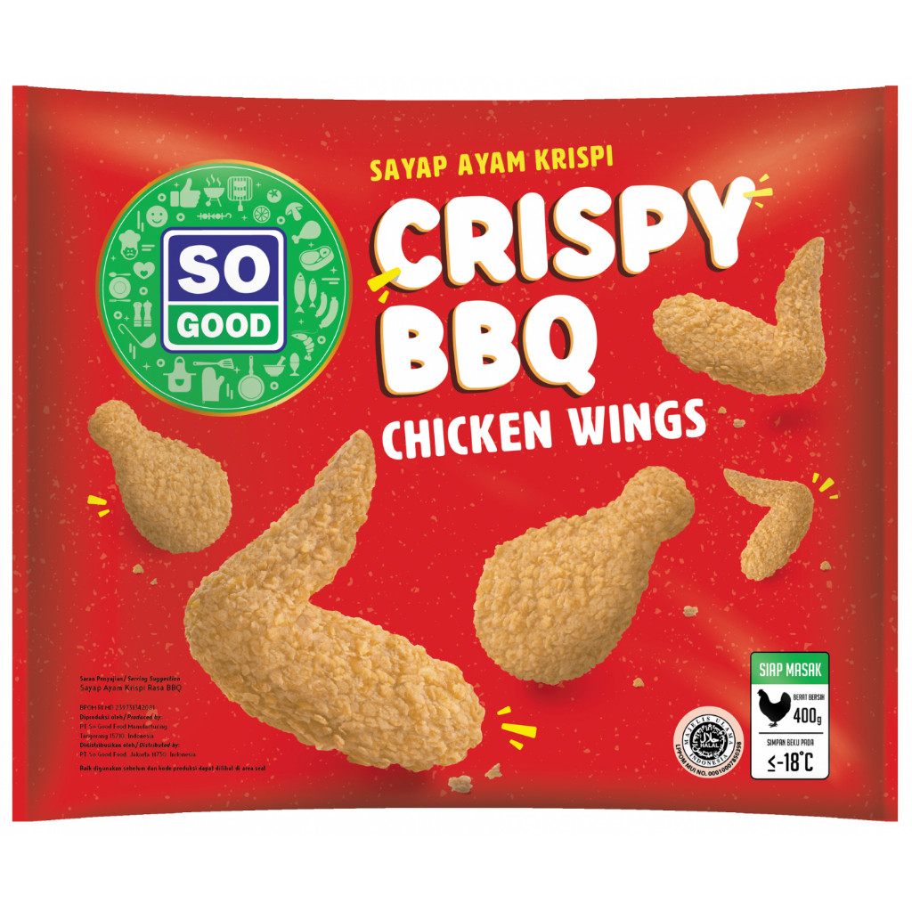 

Sayap Ayam Crispy Rasa Bbq So Good Cripsy Bbq Chicken Wings 400 Gr