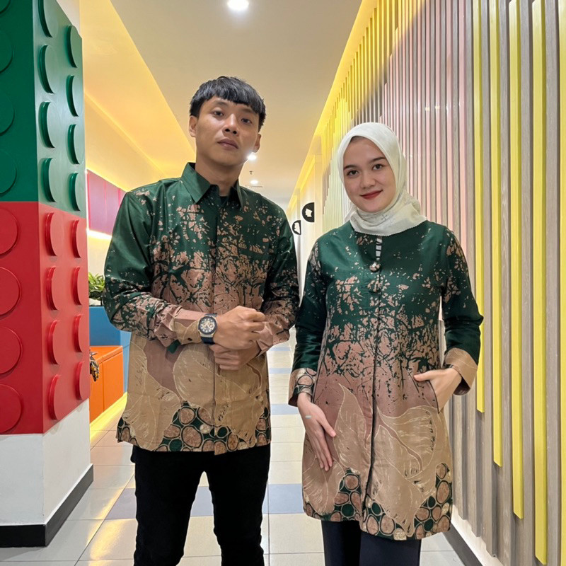 NOFOSHOP batik couple / batik sarimbit / batik tunik / batik wanita / batik pasangan / batik laki la