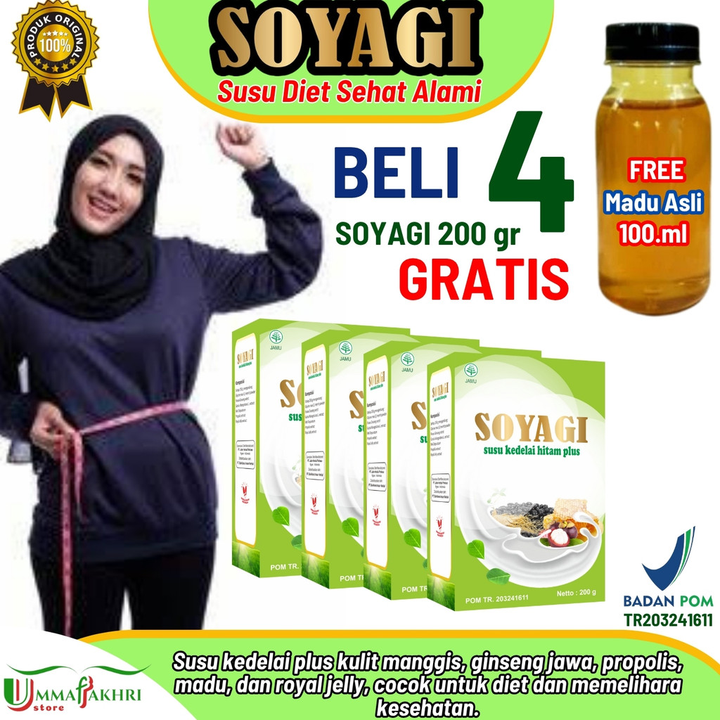 

[Paket 4 box] Soyagi Susu Kedelai Hitam kaya Antioksidan