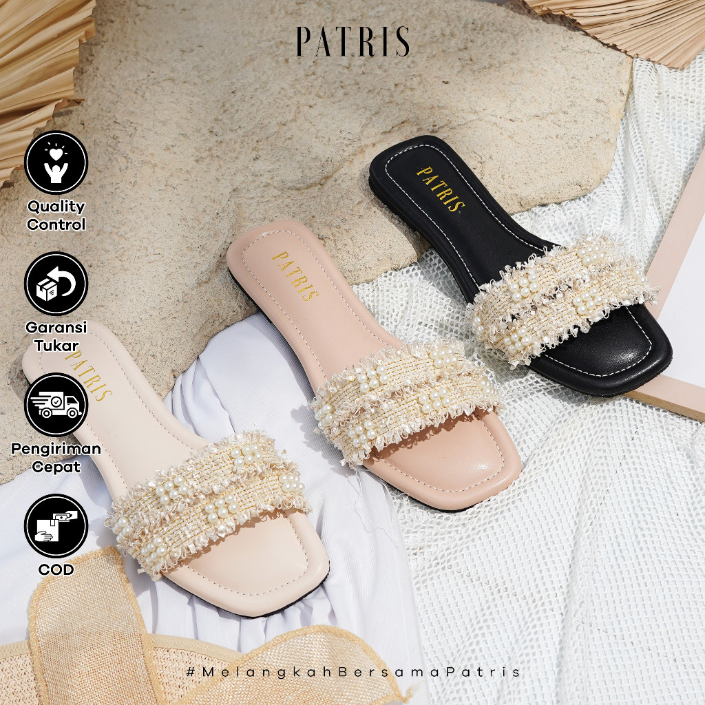 PATRIS Ravinia Sandal Wanita Flat / Teplek