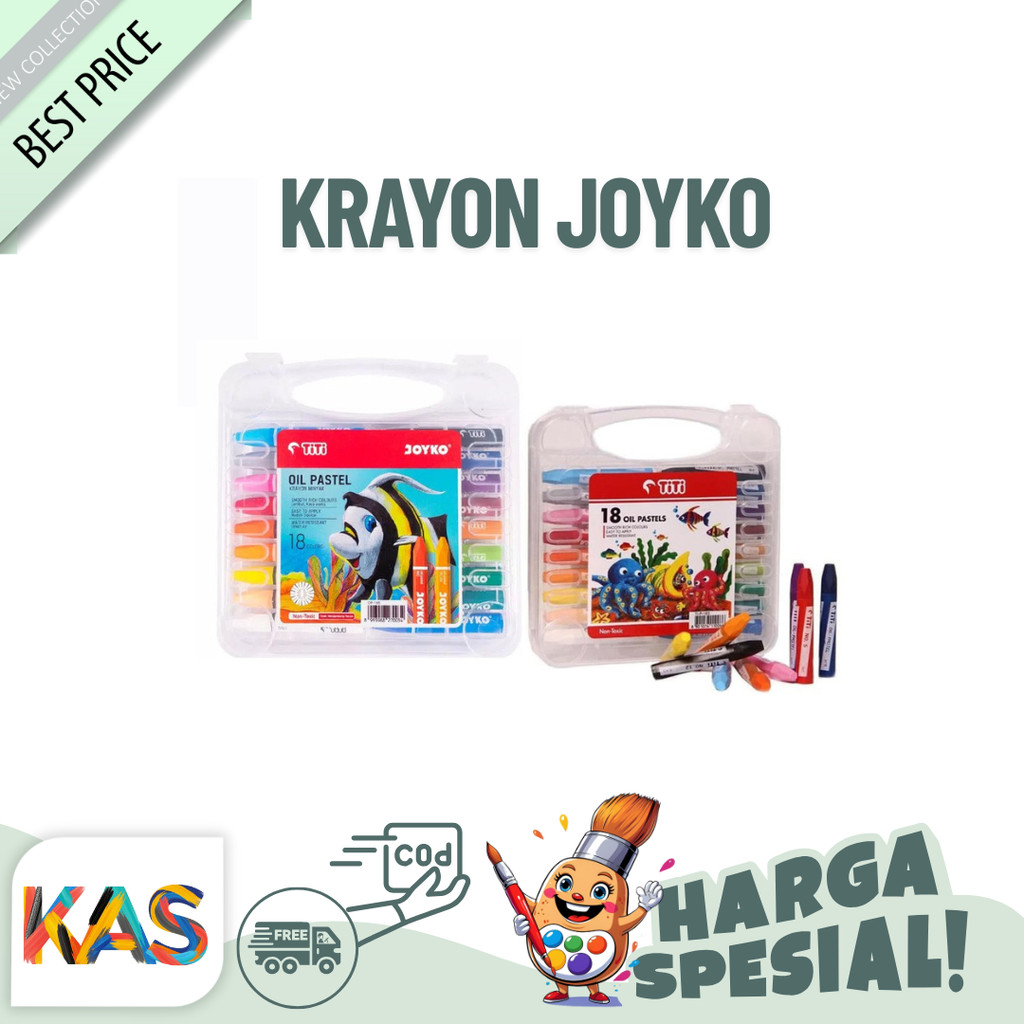 

Crayon / krayon Joyko Titi Oil Pastel 24 warnaa