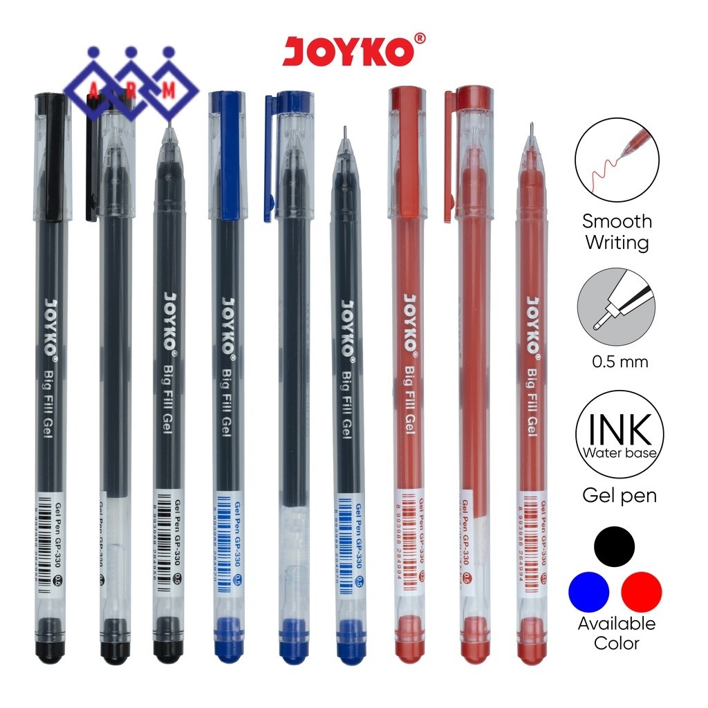 

JOYKO Pulpen GEL / GEL PEN JOYKO GP-330 (Lusin) + Best Seller