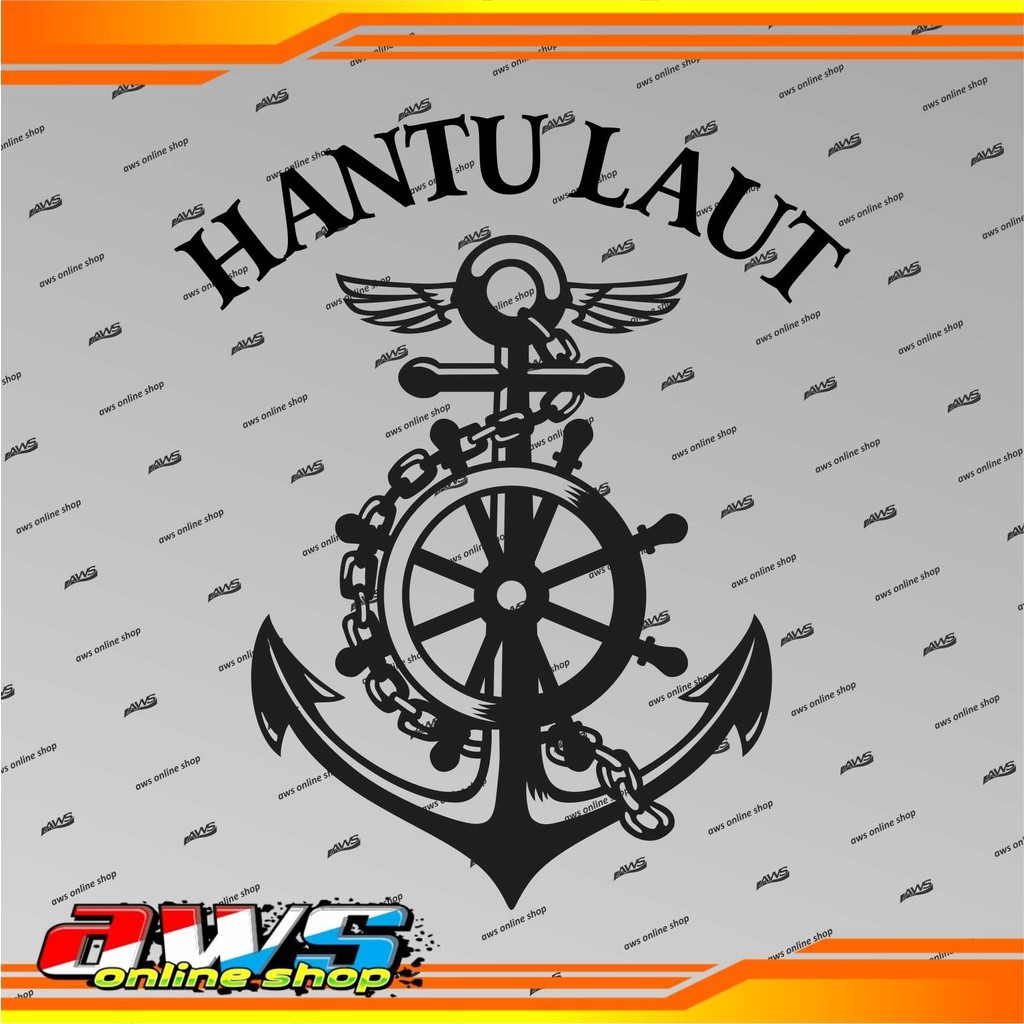 

Sticker Jangkar Hantu Laut Reflektif Custom Warna