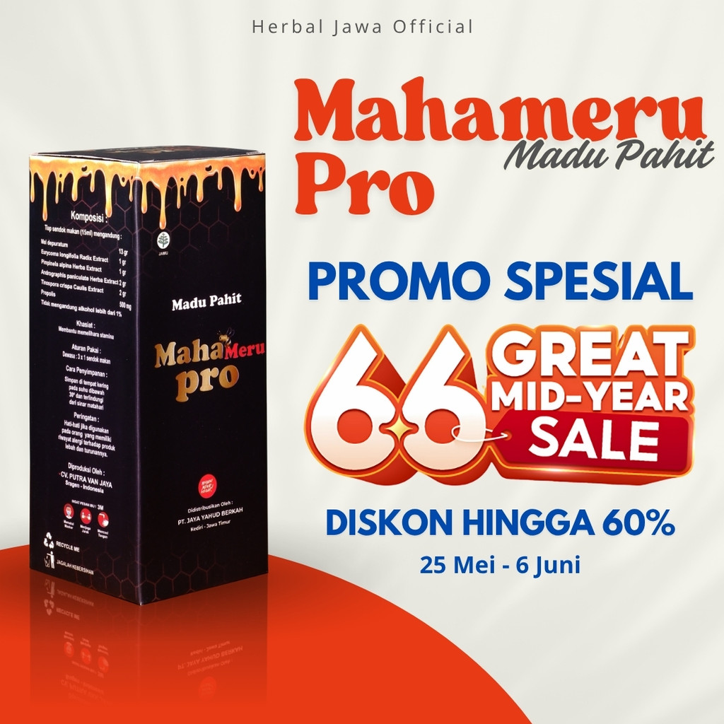 

MahaMeru Pro Madu Pahit 280ml – Atasi Kolesterol Tinggi, Stroke Ringan, Kesemutan, Pegal, Nyeri Dada | BPOM & Halal