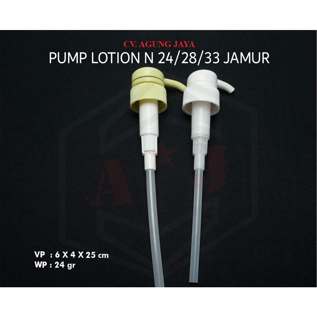 Tutup Pump Lotion 24/410 Jamur Dan 28/410 Putih/Yk