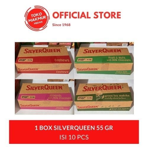 

1 BOX SILVERQUEEN 55 GR ISI 10 PCS - COKLAT