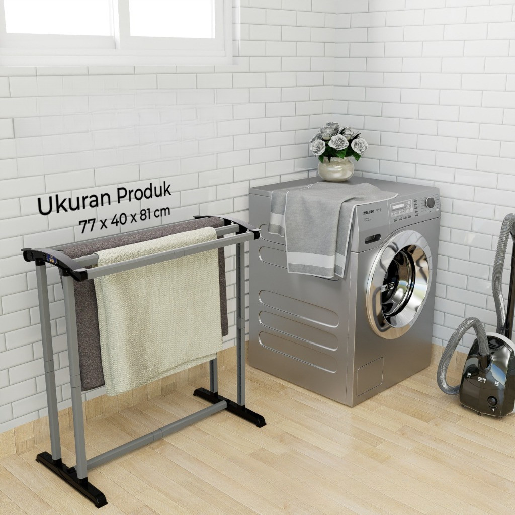 JEMURAN HANDUK KECIL ALUMUNIUM TEMPAT PENGERING HANDUK TAURUS ARIES