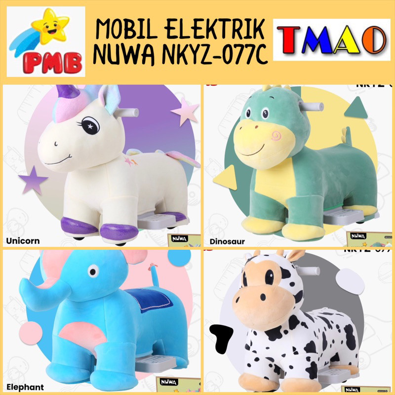 Mainan Anak Mobil Odong Odong Binatang Electric Vehicle Animal Series NUWA NKYZ-077C NKYZ077C Unicor