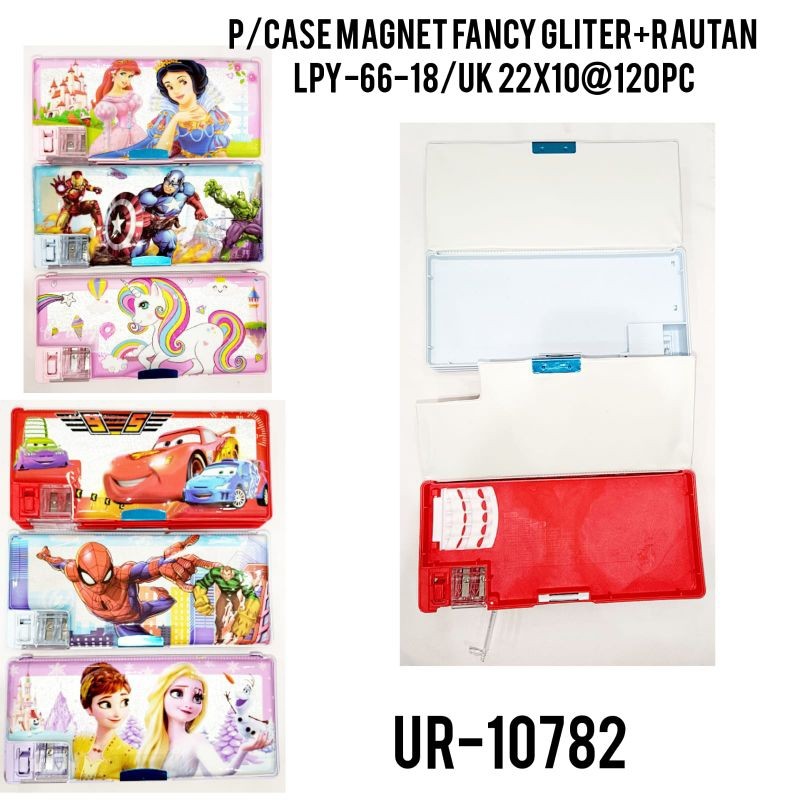 

Kotak pensil/tempat pensil magnet fancy gliter + rautan LPY-66-18