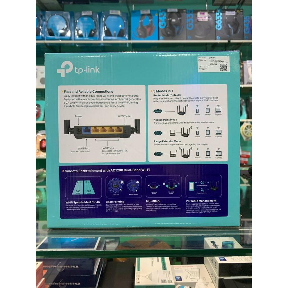 Router Wifi Tp-Link Archer C54 AC1200 Dual-Band TpLink Archer C 54