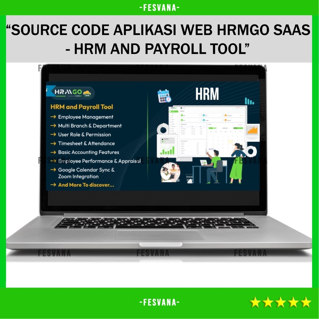 SOURCE CODE APLIKASI WEB HRMGO SAAS - HRM AND PAYROLL TOOL D47 FESVANA