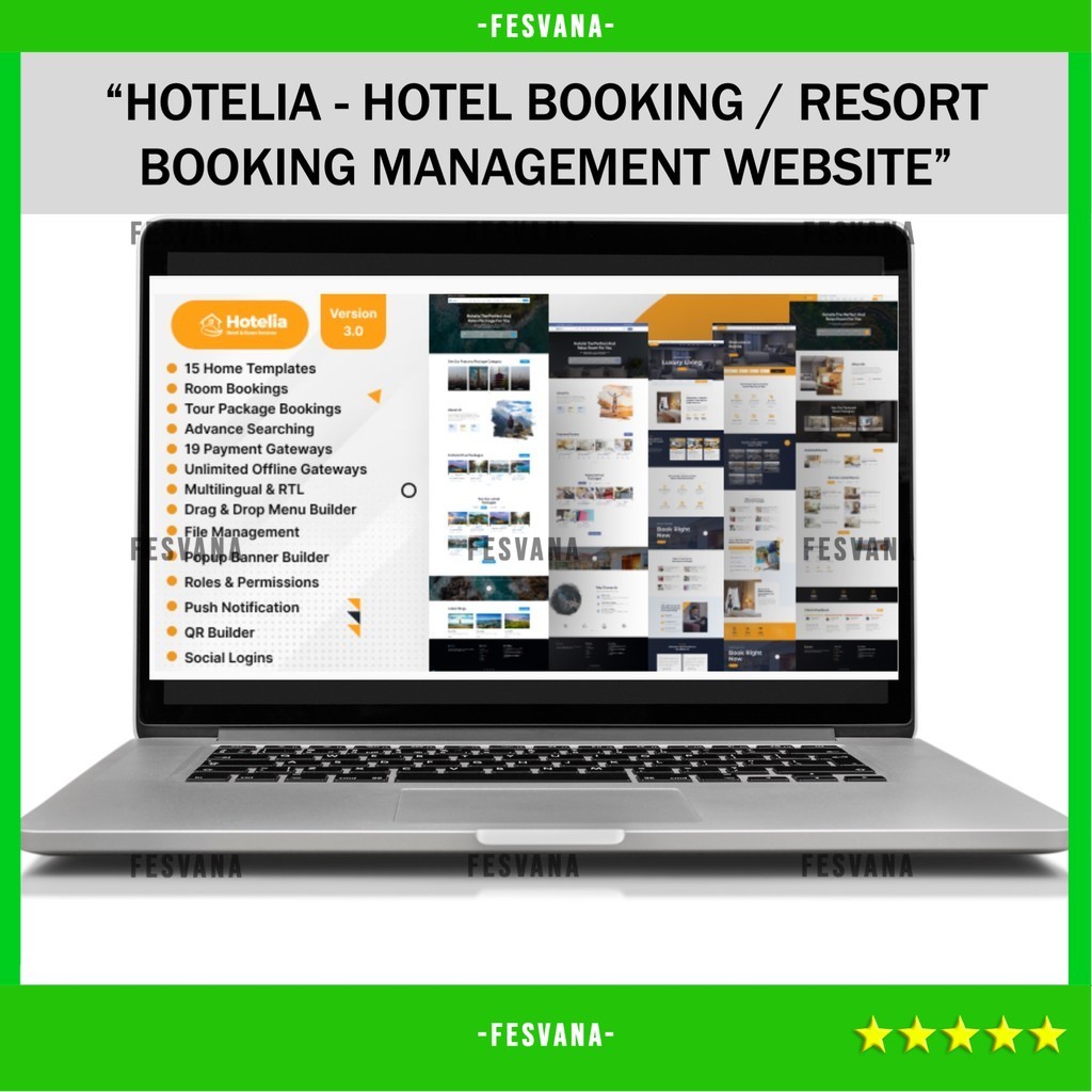 SOURCE CODE APLIKASI WEB HOTELIA - HOTEL BOOKING / RESORT BOOKING MANAGEMENT WEBSITE D280 FESVANA