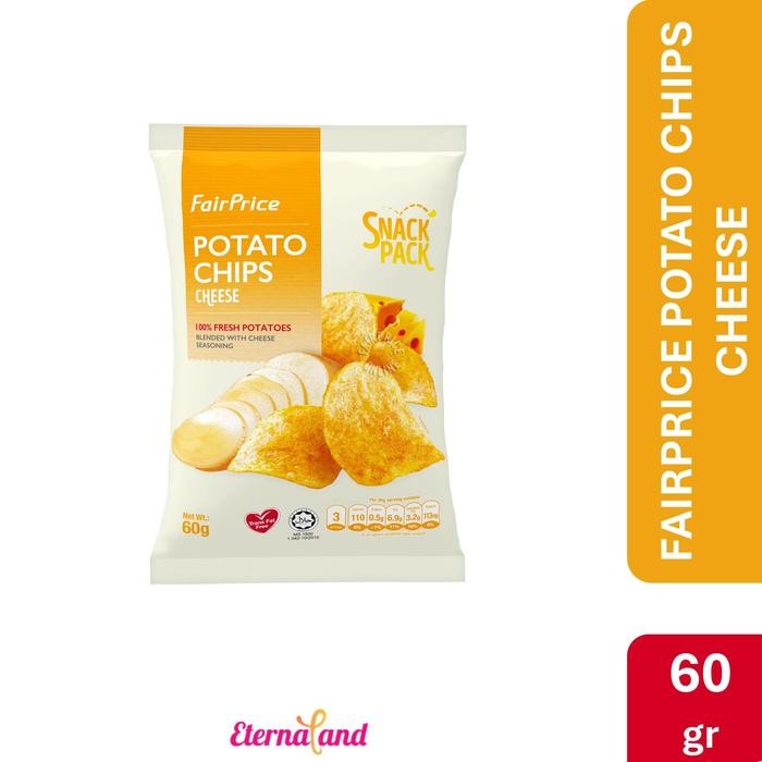 

FairPrice Potato Chips - cemilan keripik kentang impor SG - Cheese, Non Promo