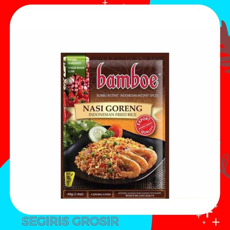

Bamboe Bumbu Instant Nasi Goreng 40G