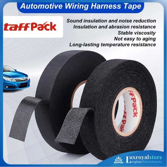 

AG Lakban Kabel Listrik Adhesive Cloth Wiring Tape 15M 19mm TaffPACK - Luxroyalstore