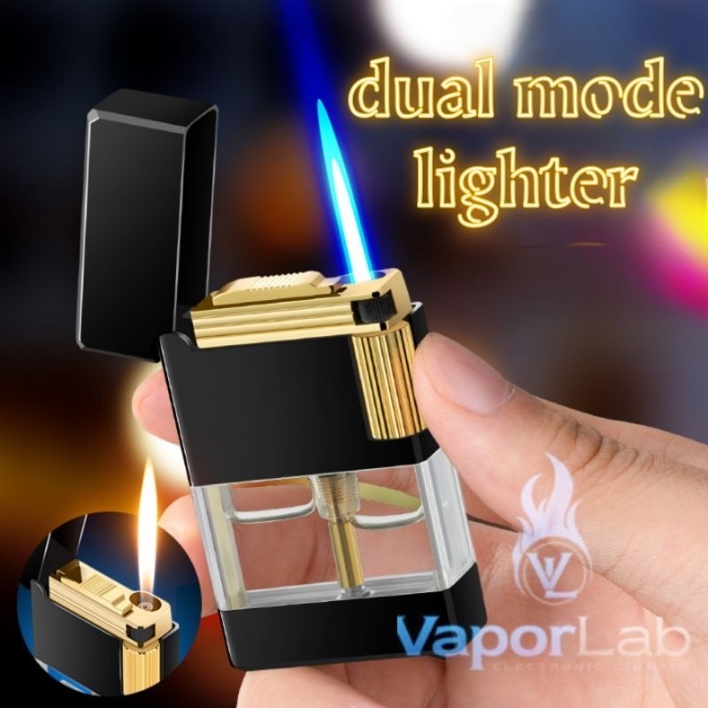 korek api dual mode bara las atau api transparant joox jet lighter denting