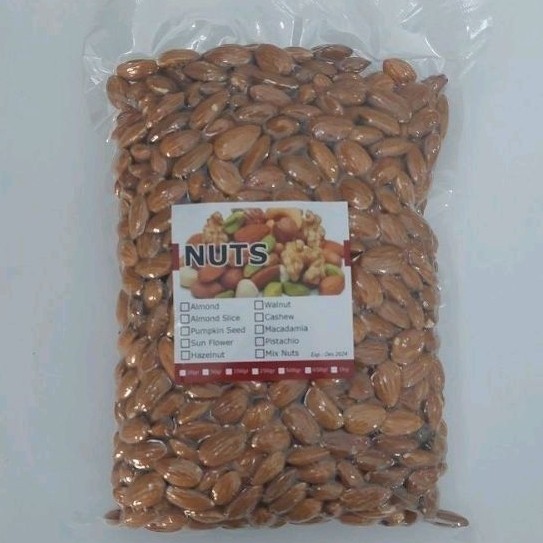 

Kacang Almond Panggang Roasted Almond 1kg Vakum