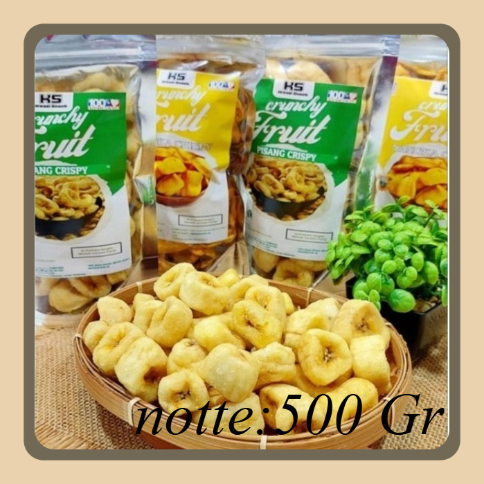 

Gedang gendut original 500Gr / Rambak Pisang / Keripik Pisang Oven Produk UMKM