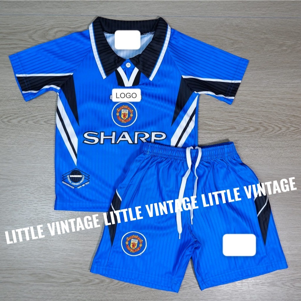 1 SET SETELAN JERSEY RETRO ANAK ANAK MU 3RD 1996 1997 - BAJU BOLA KIDS - CELANA BOLA ANAK ANAKCO