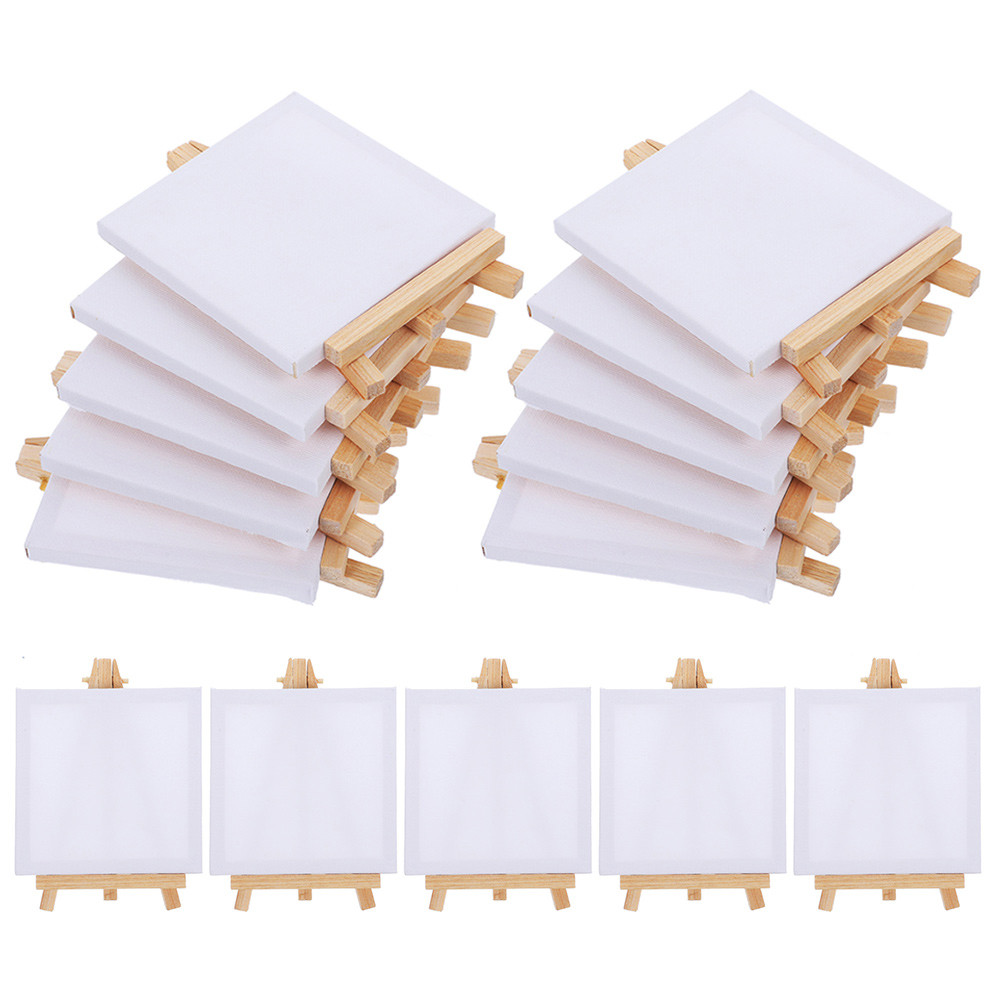 

15 Sets Picture Frame and Easel Stand for Kids Paint Canvas Painting Travel Wood Mini Child
