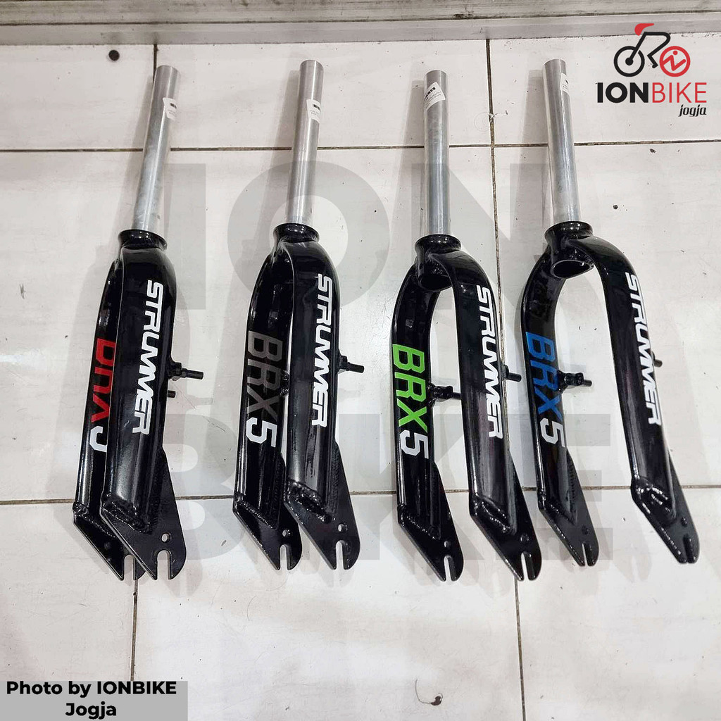 Fork Sepeda BMX 20 Strummer BRX5 ALLOY VBRAKE PIVOT Oversize Garpu OS Over Size 28.6 Kuat Dudukan Re
