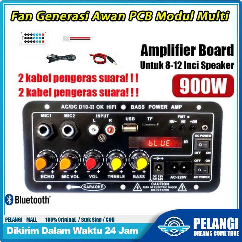 D10 Ⅱ 900W Amplifier Board Tampilan Digital Power Amplifier Board Bluetooth 5.0 Karaoke Audio Blueto