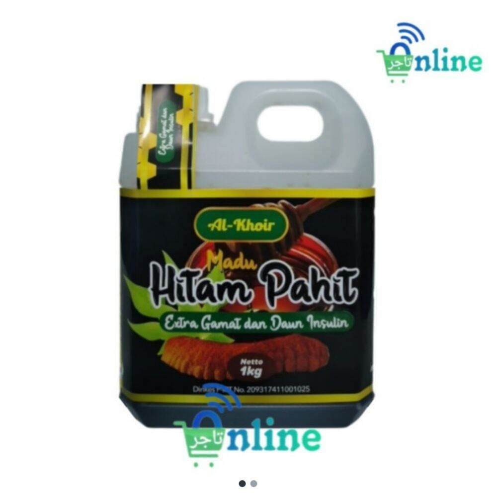 

Madu Hitam Pahit Gamat Gold Insuline Sambiloto 1 kg Al khoir