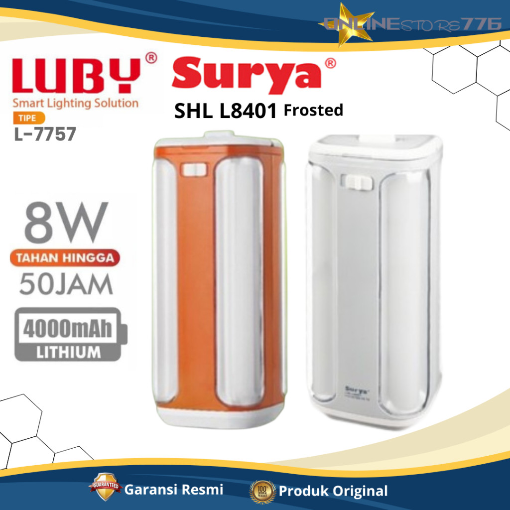 Lampu Emergency / LUBY L7757 / Lampu Senter / Emergency Lamp / Senter Lampu LED LUBY L7757