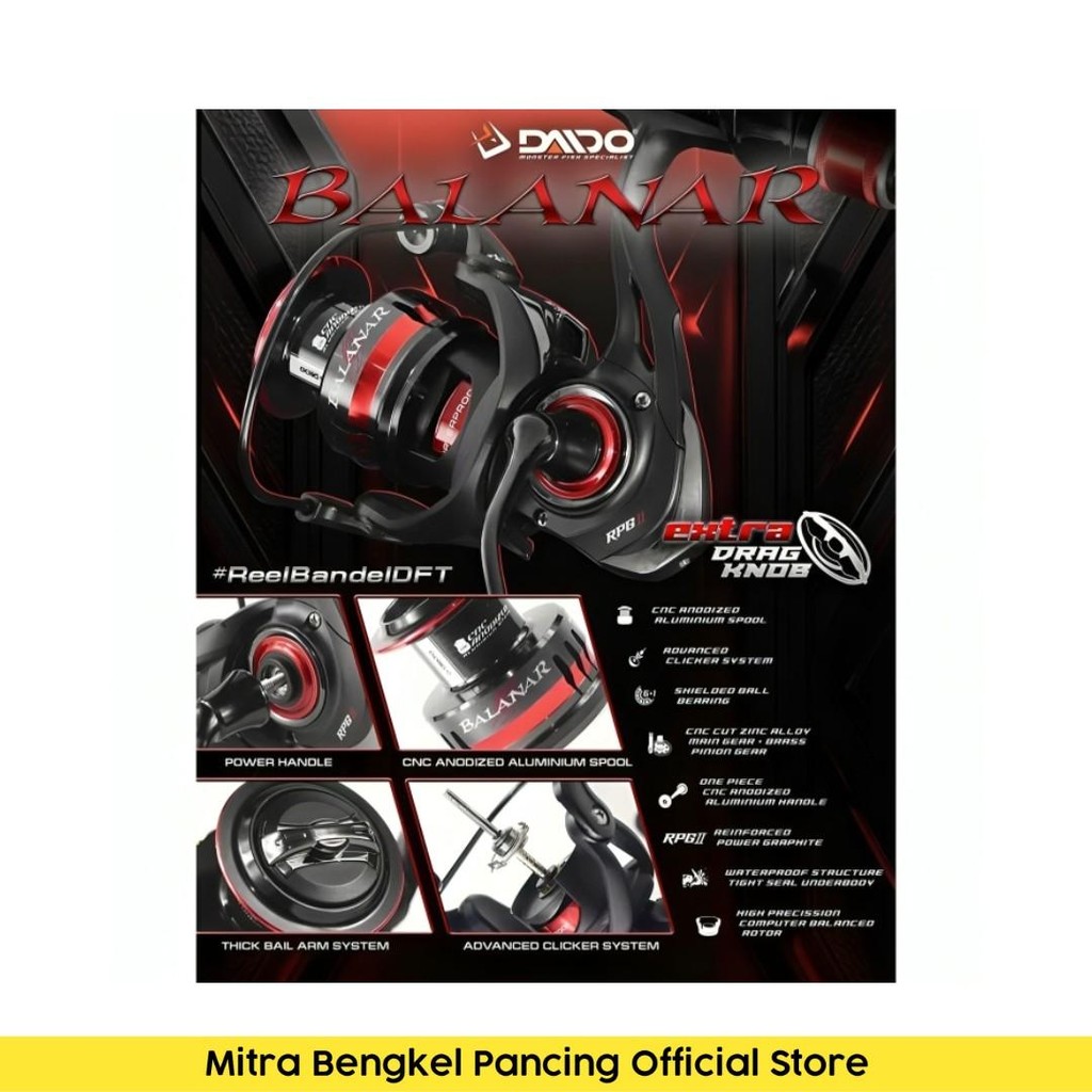 Reel Daido Balanar 1000 - 6000 Reel Pancing Original