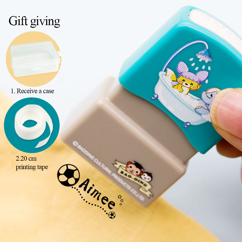 

Children's Name Seal Custom Student's Name Stamp Kindergarten Clothes Waterproof Name Sticker Will Not be Washed Off