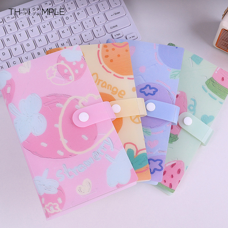 

album foto polaroid/kolbuk photocard 120 slot Waterproof Buku Album Motif Buah Lucu/album photocard-Thimple