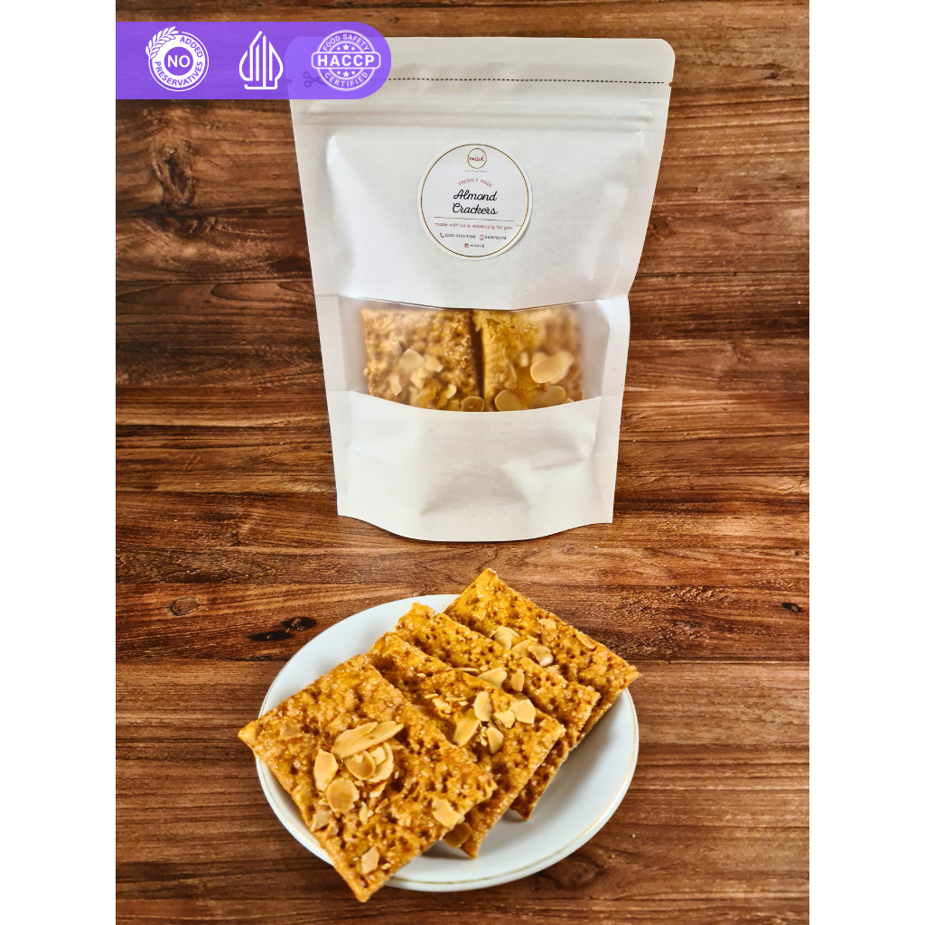 

Almond Crackers Kue Kering MISOL netto 100 Gr Pouch